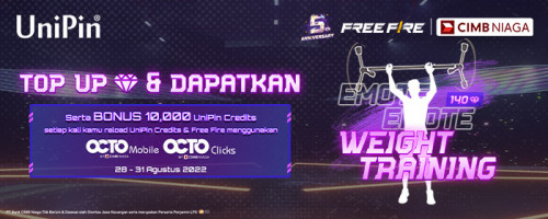 5th FF Anniversary Bareng UniPin & CIMB Niaga